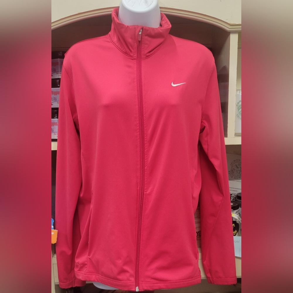 Nike Women's Vibrant Pink Dry Fit Zip Up